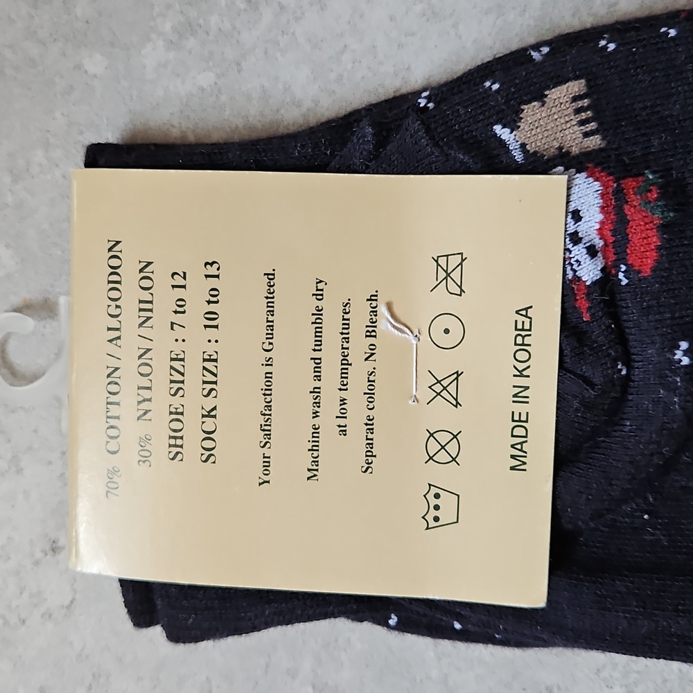 AKOS Black Snowman Socks - Picture 3 of 4